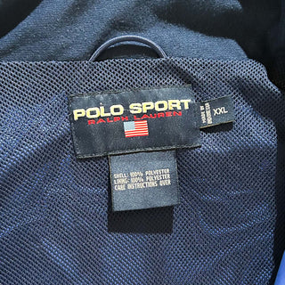 90's polo sport ドローコード ダブルジップ シェルジャケット