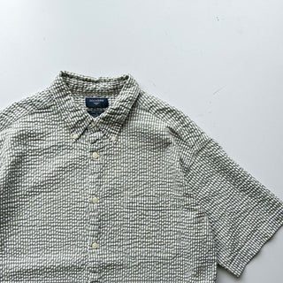 00's DOCKERS チェック シアサッカー ボタンダウン S/Sシャツ