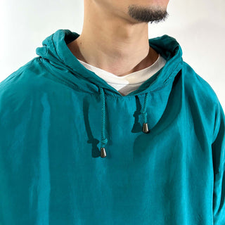 90's VENEZIA ドロップショルダー ダブルフェイス シルク パーカ