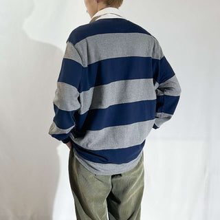 ～00's AMERICAN LIVING ボーダー L/Sラガーシャツ