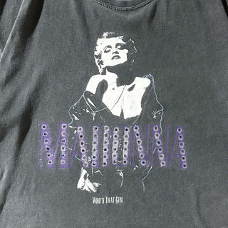 00's MYDYER.COM "WHO'S THAT GIRL" マドンナ プリント Tシャツ