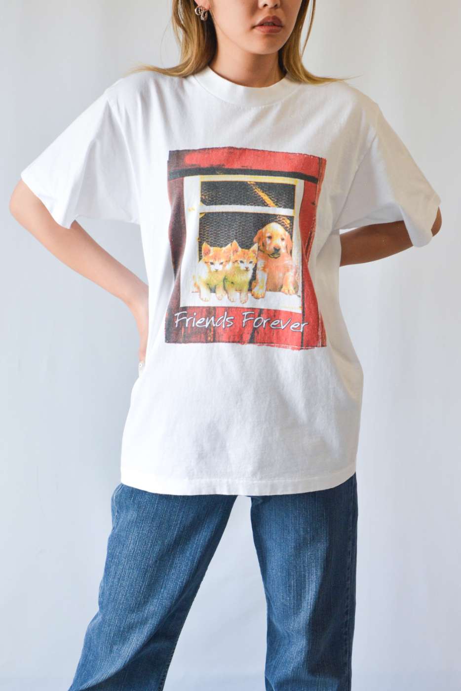 USA製　80s〜90s Alore アニマル　Tシャツ　　ヴィンテージ