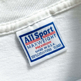 90's "made in USA" ALL SPORT "Coca-Cola×The College Mall" ローカル パロディ 両面プリント Tシャツ