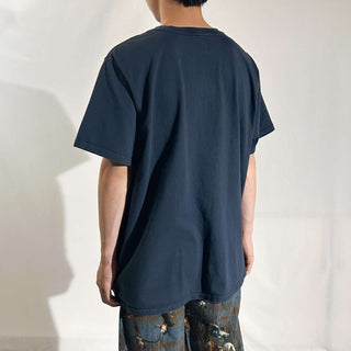 00's Carhartt ワンポイント ポケット Tシャツ(ネイビー)
