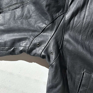 90's～00's WEAR ME OUT キルティング レザー ブルゾン ジャケット