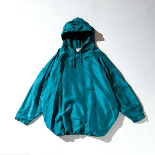90's VENEZIA ドロップショルダー ダブルフェイス シルク パーカ