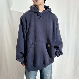 00's Carhartt オーバーサイズ フェード ボロ スウェット パーカ