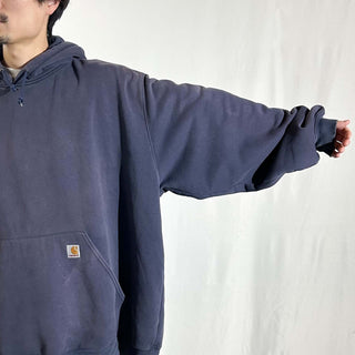 00's Carhartt オーバーサイズ フェード ボロ スウェット パーカ