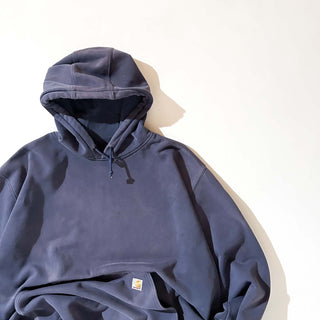 00's Carhartt オーバーサイズ フェード ボロ スウェット パーカ