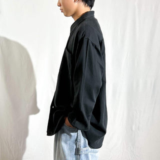 00's GUESS ブラック レギュラーカラー L/Sシャツ