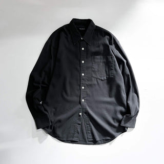 00's GUESS ブラック レギュラーカラー L/Sシャツ