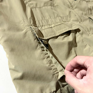 00's OLDNAVY カーキ 裏フリース オーバーサイズ シェル ベスト