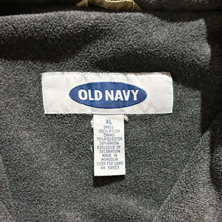 00's OLDNAVY カーキ 裏フリース オーバーサイズ シェル ベスト