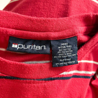 00's Puritan マルチボーダー Tシャツ(レッド)