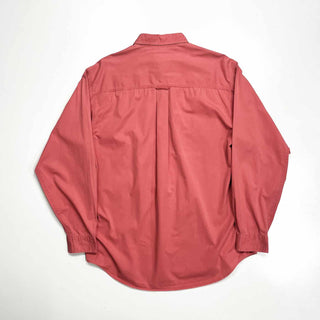 90's～ Eddie Bauer "rufton twill" ガチャポケ L/Sシャツ (サーモンピンク)