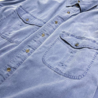 90's～ Eddie Bauer "rufton twill" ガチャポケ L/Sシャツ