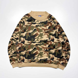 90's ACTIVE JOE ウッドランドカモ 3ポケット スウェット シャツ