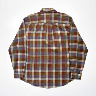 90's ALLEN SOLLY チェック B.D. L/S ライトネルシャツ