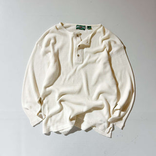 90's AMERICAN EAGLE OUTFITTERS ヘンリーネック ワッフル サーマル カットソー