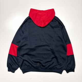 90's Bugle Boy フェイクレイヤード ボーダー切り替えスウェット パーカ
