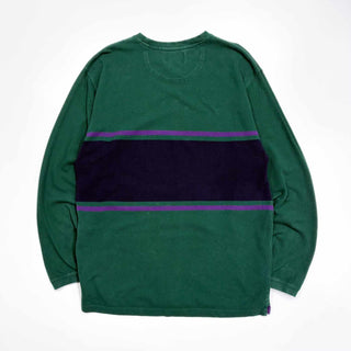 90's CHAPS RALPH LAUREN 鹿の子 ライン カットソー