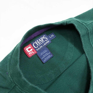 90's CHAPS RALPH LAUREN 鹿の子 ライン カットソー