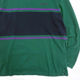 90's CHAPS RALPH LAUREN 鹿の子 ライン カットソー