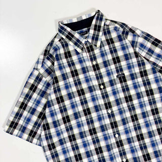 90's CHAPS RALPH LAUREN コットン B.D. チェック S/S シャツ