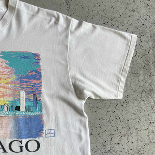 90's ISLANDER "CHICAGO" 発砲 アートプリント Tシャツ (コピー)