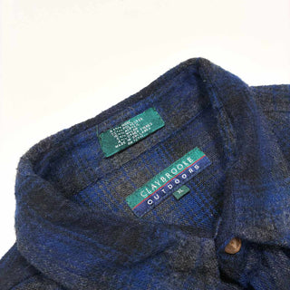 90's CLAYBROOKE OUTDOORS ウール混 オンブレチェック L/S ネルシャツ
