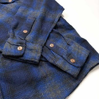 90's CLAYBROOKE OUTDOORS ウール混 オンブレチェック L/S ネルシャツ