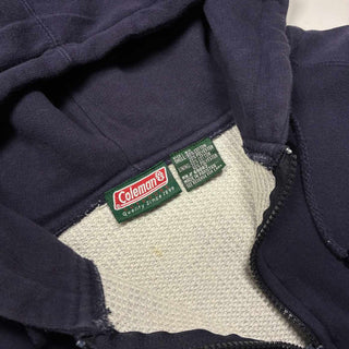90's COLEMAN ダブルフェイス ラグラン フルジップ スウェット パーカ