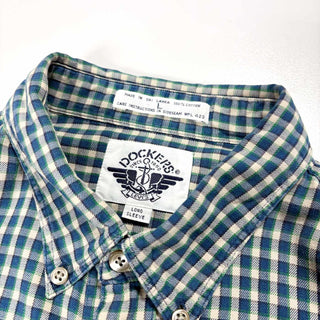 90's Dockers コットン チェック ボタンダウン L/S シャツ