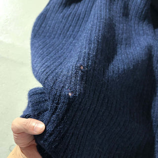 90's Eddie Bauer ダークネイビー ウール ニット ベスト