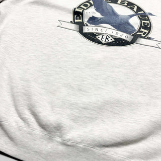 90's Eddie Bauer 前V ロゴプリント スウェットシャツ