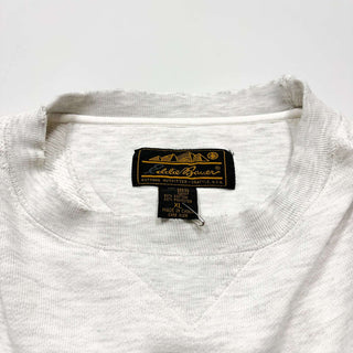 90's Eddie Bauer 前V ロゴプリント スウェットシャツ
