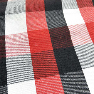 90's FIVE BROTHER ブロック チェック L/S ネルシャツ(レッド×ブラック×ホワイト)