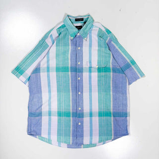 90's GANT マドラスチェック コットン S/S シャツ