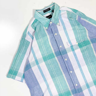 90's GANT マドラスチェック コットン S/S シャツ