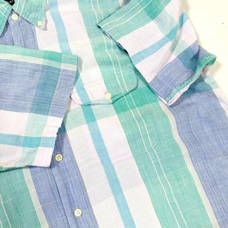 90's GANT マドラスチェック コットン S/S シャツ