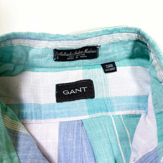 90's GANT マドラスチェック コットン S/S シャツ