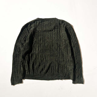90's GEOFFREY BEENE モールニット セーター(オリーブ)
