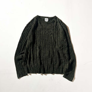 90's GEOFFREY BEENE モールニット セーター(オリーブ)