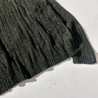 90's GEOFFREY BEENE モールニット セーター(オリーブ)