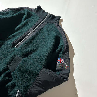 90's GREG NORMAN デナリタイプ ナイロン切替 ハーフジップ フリース ジャケット