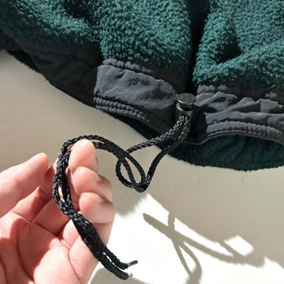 90's GREG NORMAN デナリタイプ ナイロン切替 ハーフジップ フリース ジャケット