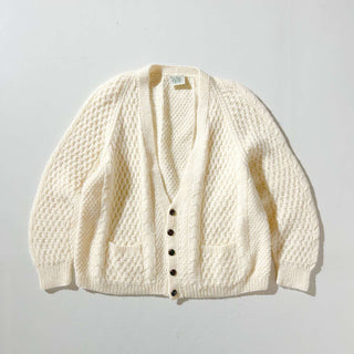 90's "HANDKNIT" BLARNEY WOOLLEN MILLS アランニット カーディガン