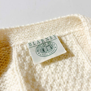 90's "HANDKNIT" BLARNEY WOOLLEN MILLS アランニット カーディガン
