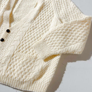 90's "HANDKNIT" BLARNEY WOOLLEN MILLS アランニット カーディガン