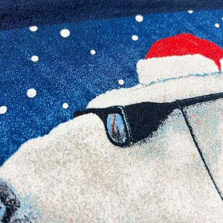 90's HANES "WILL BULLAS " ポーラーベア アニマル プリント スウェット シャツ